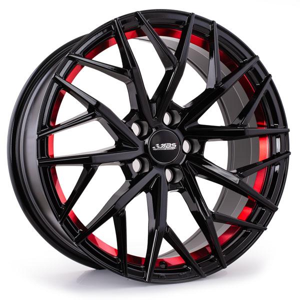 ABS 334 BLACK / RED STRIPE